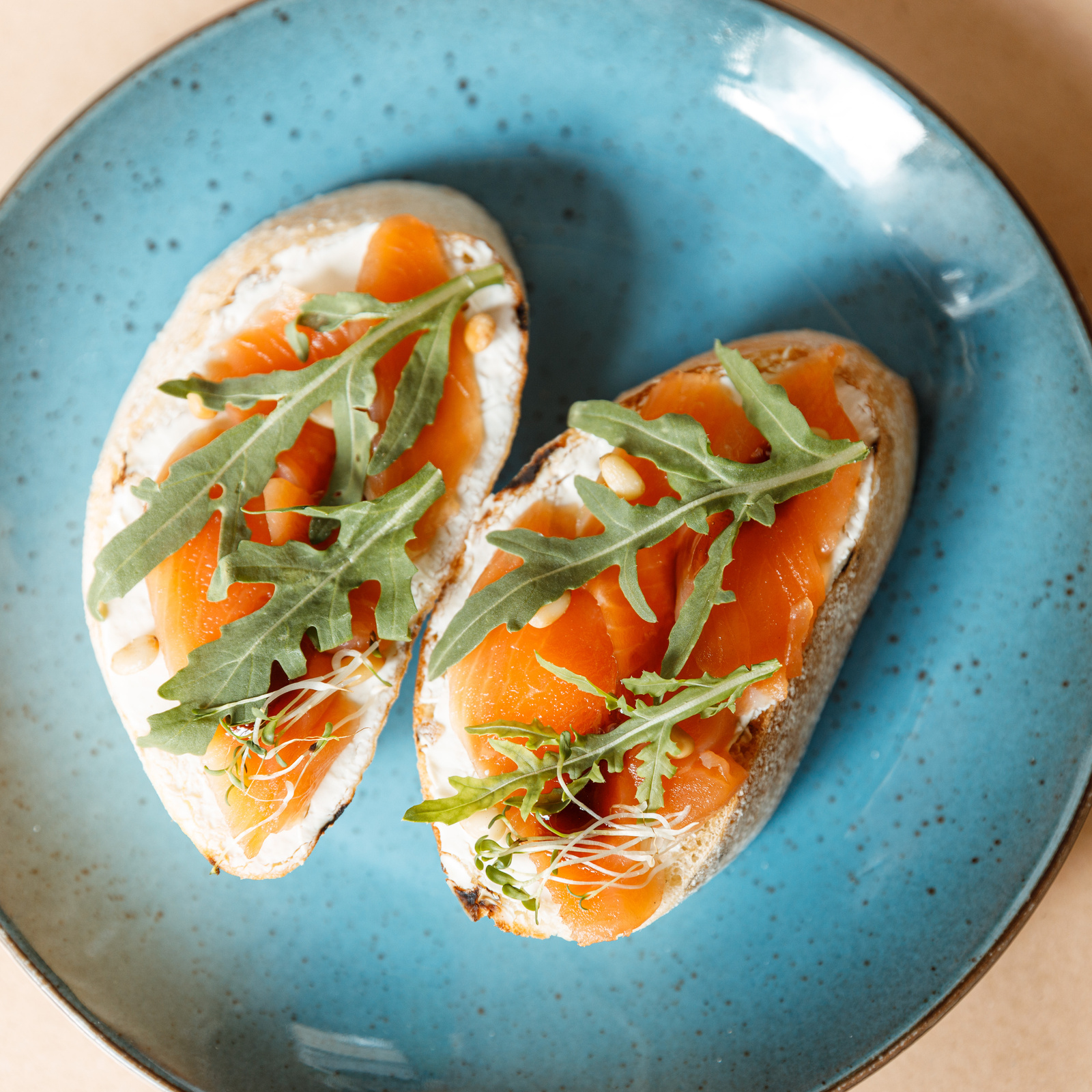 Salmon toasts — Food and Restaurant Photography, Brussels